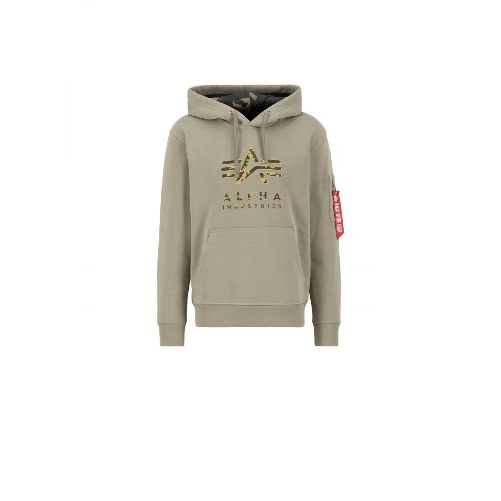 Mikina Camo TPU Hoodie - olive - Alpha Industries