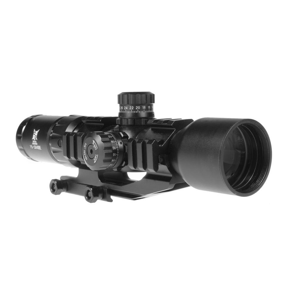 Puškohled 1.5-5x40BE s podsvíceným křížem (3 barvy) - Delta Armory 