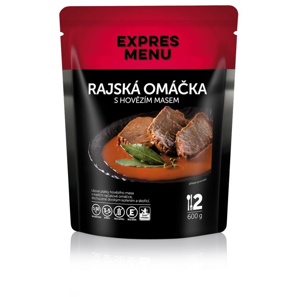Rajská omáčka s hovězím masem - 2 porce - Expres Menu 
